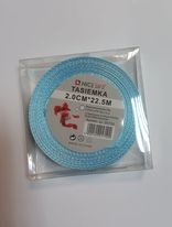 Atlasinė juostelė 20mm x 22,5m šviesiai mėlynos sp