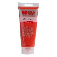 Akriliniai dažai Happy Color Studio+ 200ml kadmis šv.-raudonas 23