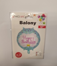 Balionas Happy Birthday folijos 45cm