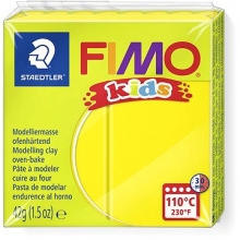 Modelinas FIMO Kids, 42 g, geltona sp. (1)