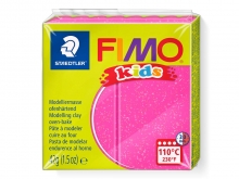 Modelinas FIMO Kids, 42 g, rožinės su blizgučiais sp. (262)