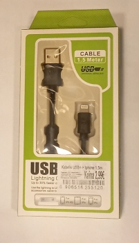 Kabelis USB<-> Iphone greito krovimo