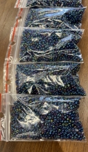 Biseris 20g, 2mm, mėlynas chameleonas blizgus