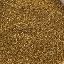 Biseris 20g, 2mm, auksinis blizgus (22B)