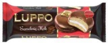 Biskvitai Luppo šokolade su puriu pertepimu 8 vnt 184g