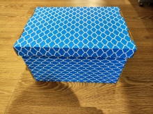 Dėžutė mėlyna sp. kartoninė 350x260x210mm