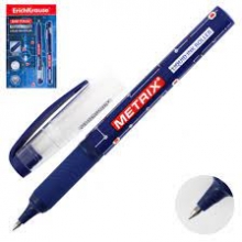 Rašiklis-roleris METRIX, ErichKrause, storis 0,5mm, mėlynos spalvos