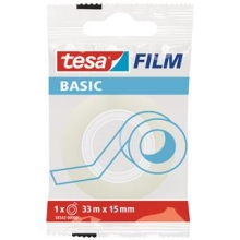 Skaidri lipni juosta TESAfilm Basic, 15 mm x 33 m