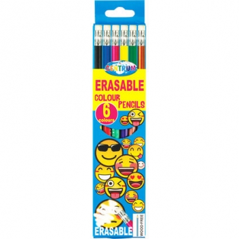Spalvoti pieštukai Emojidex, 6 spalvų