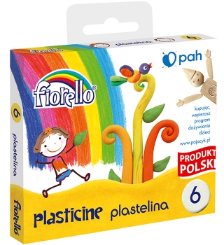 Plastilinas, Fiorello, 6 spalvos po 16g