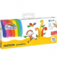 Plastilinas, Fiorello, 12 spalvų po 16g