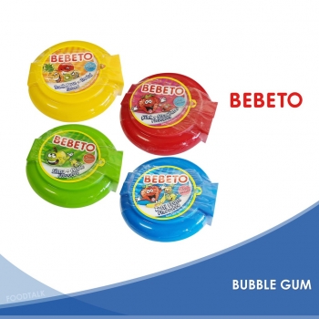 Kramt guma BEBETO 40g roll bubble mix