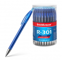 Automatinis gelinis rašiklis R-301 ORIGINAL GEL MATIC, Erichkrause, storis 0,4mm, mėlynos spalvos