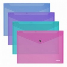 Plastikinis vokas dokumentams A5 įv.spalvų
