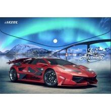 Aplankas-vokas deVENTE Red car, A4, su spaustuku, 150mic