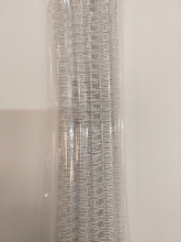 Metalinė įrišimo spiralė 6 mm, balta. 20vnt.