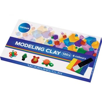Modelinas, 6 spalvos, 120gr. CENTRUM