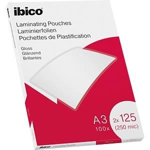 Laminavimo vokeliai Ibico, A3, 303x426 mm, 125 mik., blizgūs, 100