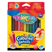 Spalvoti pieštukai, tribriauniai Colorino Kids, 12 spalvų