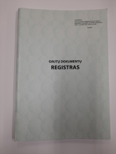 Gautų dokumentų registras 3 priedas