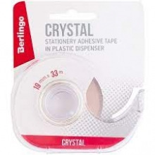 Lipni juostelė plastikiniame laikiklyje BERLINGO CRYSTAL 19mmx33mm.