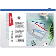 Aplankalas vokas su užtrauktuku Berlingo Zipper bag B6 skaidrus