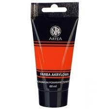 Akriliniai dažai 60 ml. oranžine sp. ASTRA