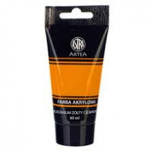 Akriliniai dažai 60 ml. geltona ryškiai sp. ASTRA