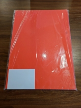Spalvotas popierius A4, 80g. 100lapų, ryškiai raudona (22)