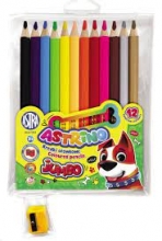 Spalvoti pieštukai 12 spalvų ASTRINO
