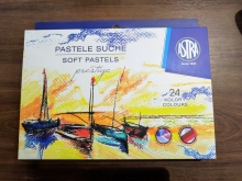 Pastelės minkštos dailininkams 24spl. ASTRA