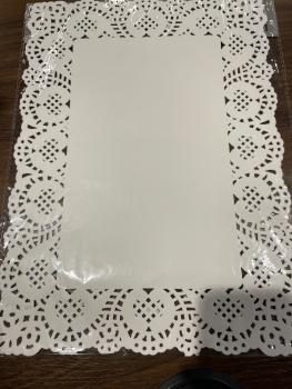 Servetėlės baltos 25x35cm 12vnt ant stalo