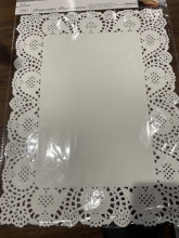 Servetėlės baltos 30x40cm 8vnt ant stalo