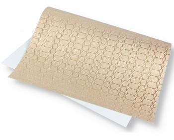 Popierius blizgus 140g, 40x60 cm auksinis su piešiniu PENWORD 1vnt