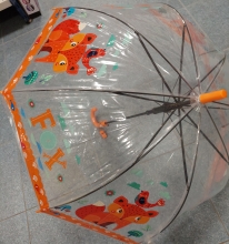 Vaikiškas skėtis, spalvotas su švilpuku