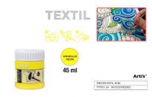 Dažai tekstilei 45 ml. geltonos sp