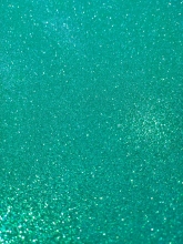 Putgumės lapas A2 su blizgučiais turkio spalvos