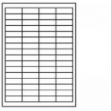 Lipnios etiketės A4, baltos, 17mmx48.5mm viename lape 64vnt,10 lapų