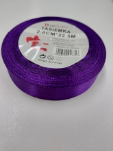 Atlasinė juostelė 20mm x 22,5m violetinė sp.