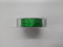 Atlasinė juostelė žalios sp. 3mm 35m