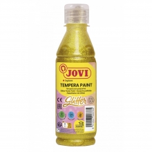 Tempera dažai JOVI 250ml, geltonos spalvos, blizgūs