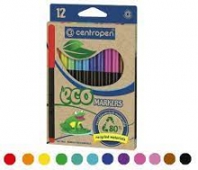Flomasteriai EKO 12 spalvų, CENTROPEN