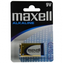 Baterijos Maxell Alkaline 9V, 6LR61, 1vnt.