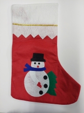 Kalėdinė kojinė su sniego seniu
