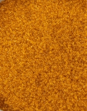 Biseris 20g, 1-2mm, ryškiai oranžinis blizgus (9)