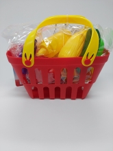 Pirkinių krepšelis su maisto produktais vaikiškas