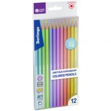 Spalvoti pieštukai 12 vnt. pastelinių spalvų