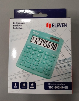Skaičiuotuvas biurui ELEVEN SDC-805NR-GN žalios sp.