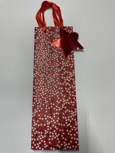 Kalėdinis dovanų maišelis buteliui 5x35cm, 5x8cm