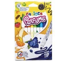 Flomasteriai kvepiantys 12spalvų PERFUME XPLOSION, Carioca